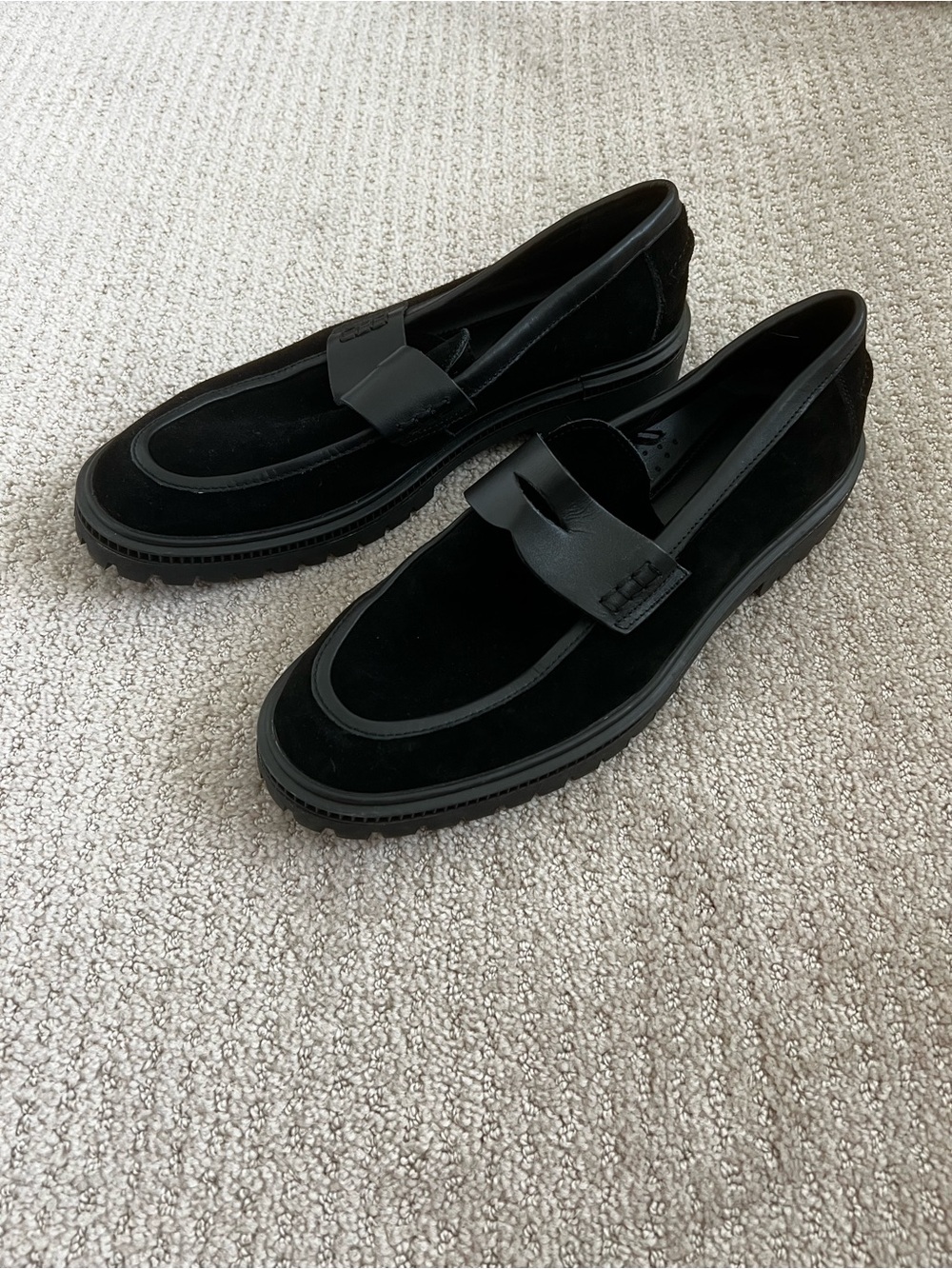 Men's Express Black Suede Loafers